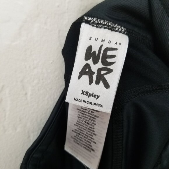 Zumba Fitness Crop Legging Black/Gold Size XS - Picture 5 of 6